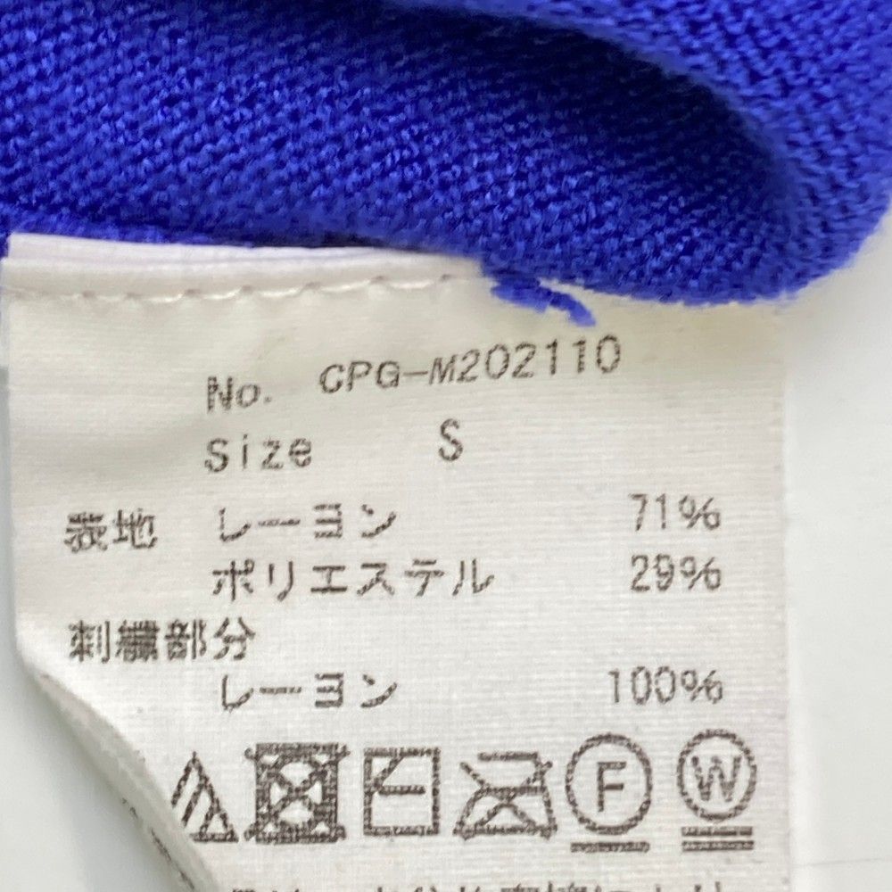 サイズ：S CPG GOLF シーピージーゴルフ  モックネックニット  ブルー系 [240101445512] ゴルフウェア メンズ ストスト サイズ：S CPG GOLF シーピージーゴルフ モックネックニット