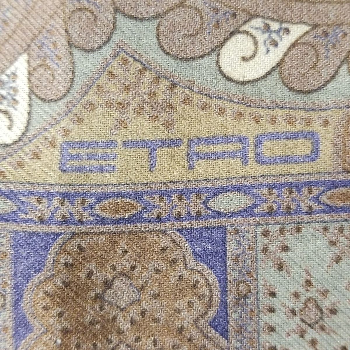 ETRO(エトロ) ストール(ショール)美品 - カーキ×マルチ