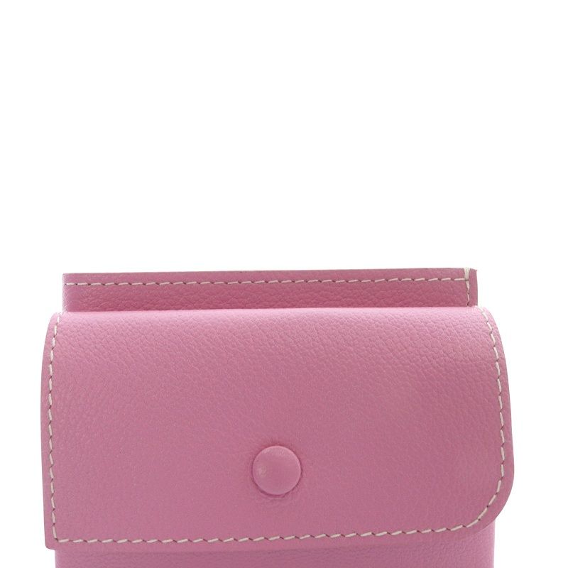 モリニ MOLINI コンパクトウォレット 財布 レザー ピンク
