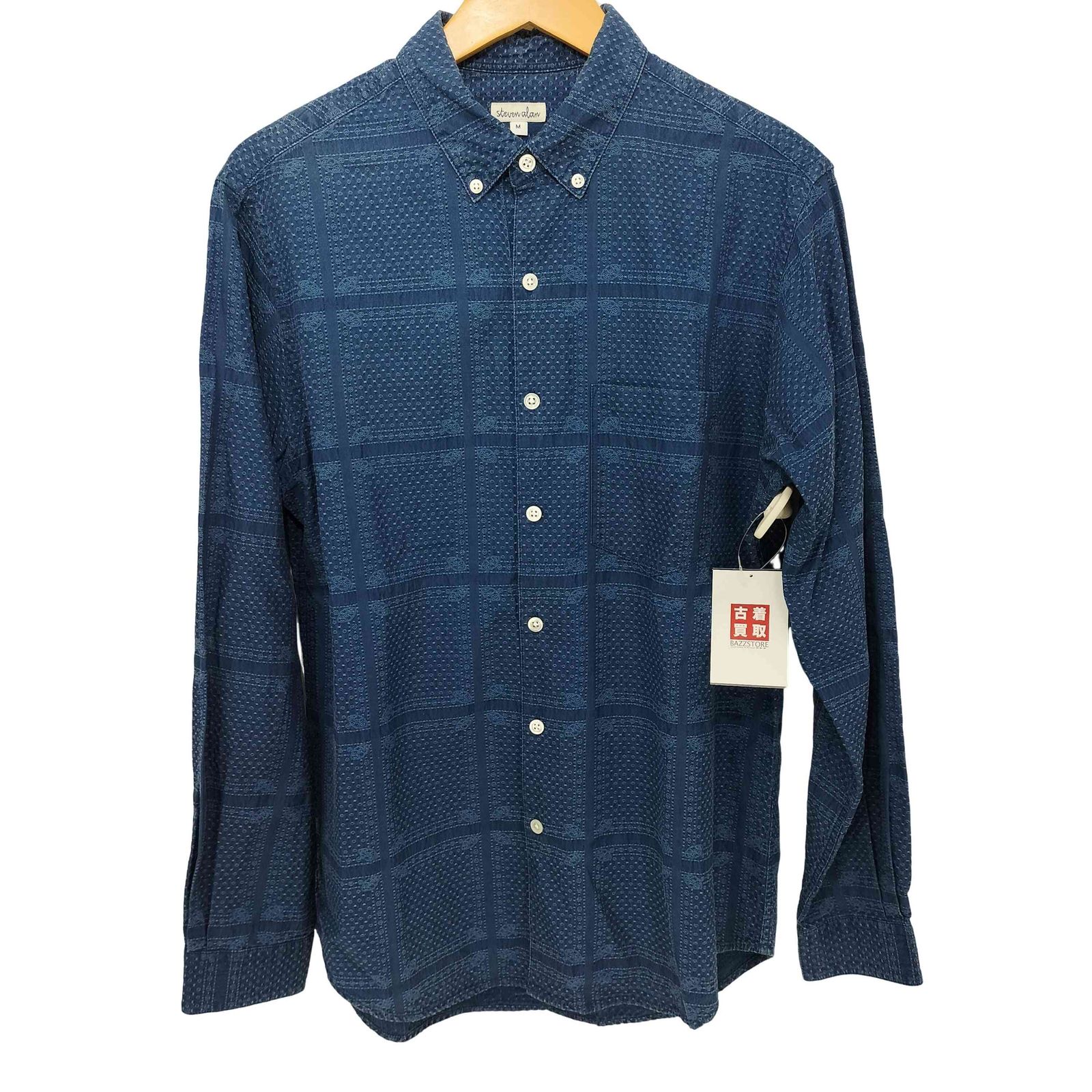 スティーブンアラン Steven Alan 総柄ボタンダウンシャツ メンズ JPN：M 