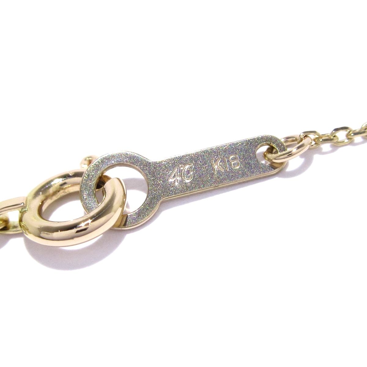 4℃(ヨンドシー) ネックレス美品 K18PG×K18YG×ダイヤモンド