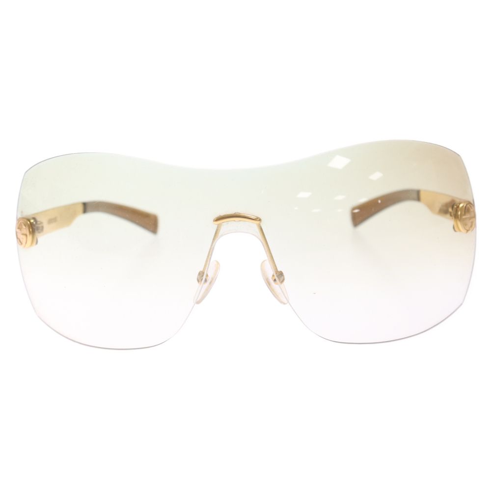 GUCCI (グッチ) インターロッキング GGロゴ メタル サングラス アイウェア メガネ ゴールド GG1795