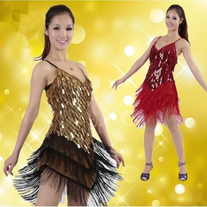 社交ダンスドレス 黒と金 スパンコール ダンス 社交ダンスドレス 黒と