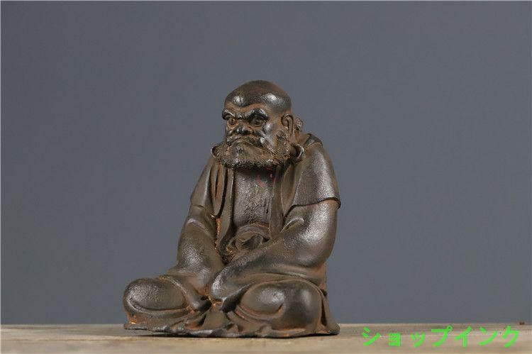 鉄器 鉄仏 菩提達磨祖師仏像 鎮宅辟邪 開運風水 招財 置物 工芸