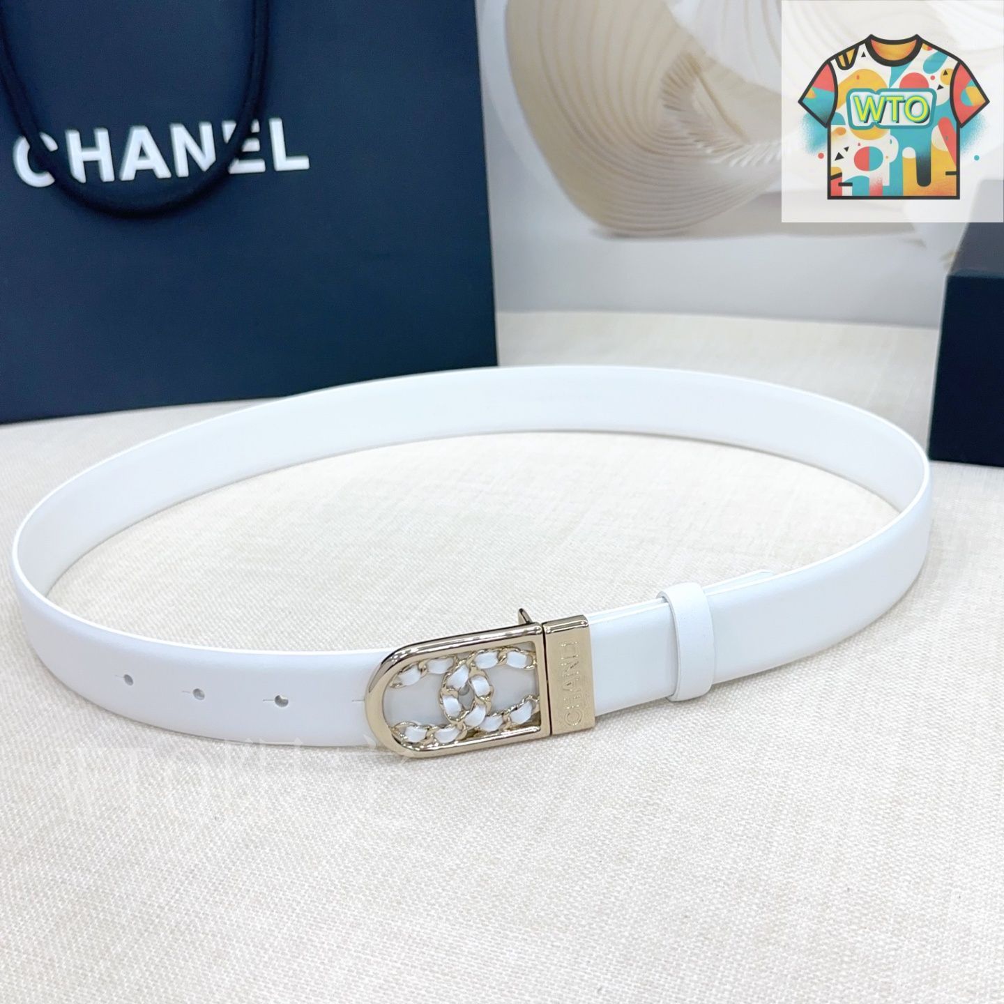 2023メティエダール◆送料無料！【CHANEL】ベルトバッグ レザー CHANEL Pre-Owned 2022-2023 メティエ ダール ココマーク
