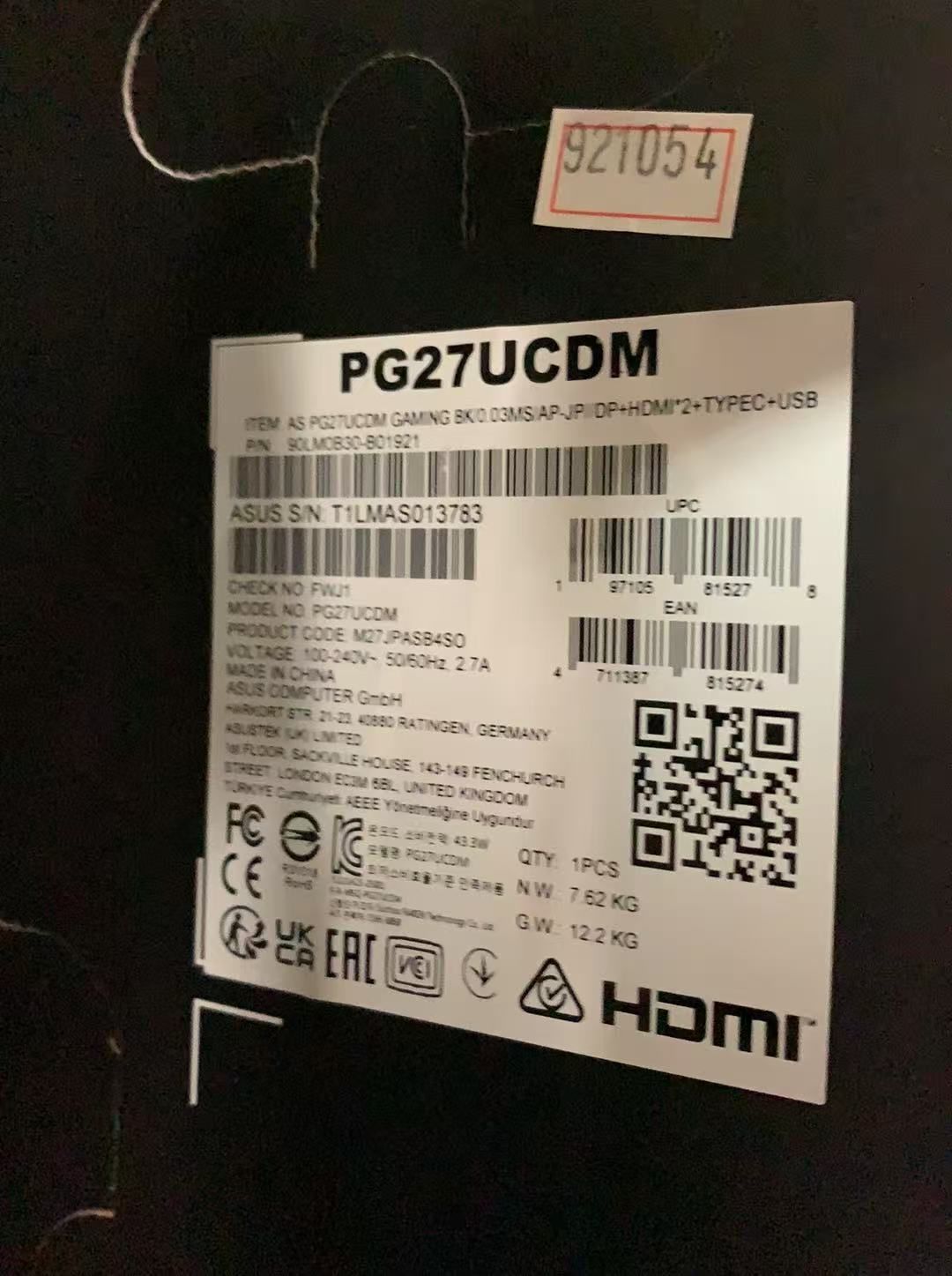 921054 ASUS 有機EL 4K ゲーミングモニター ROG Swift OLED PG27UCDM B0DVBFRTJG CHRISTIANNAURATH_COM_BR