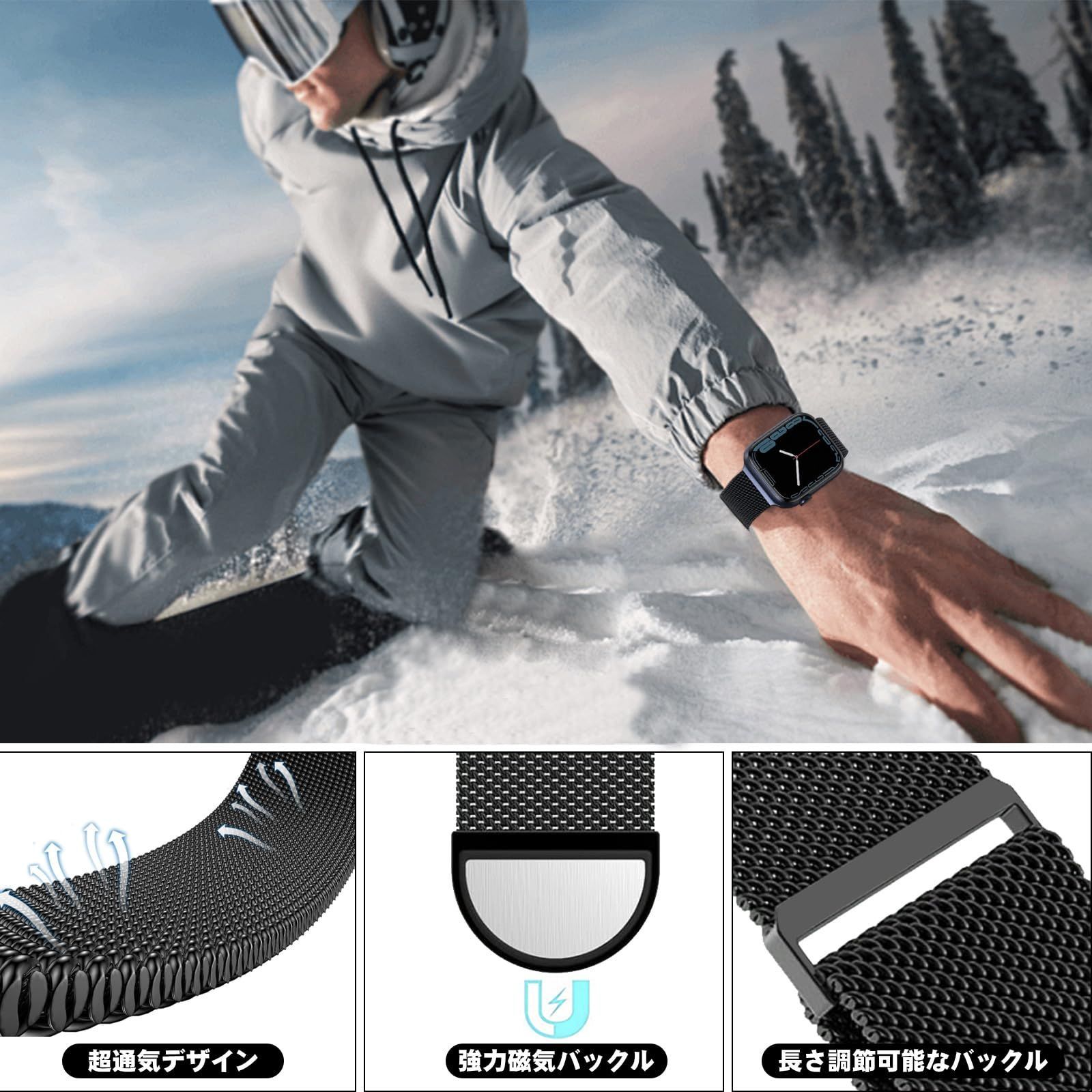 バンド コンパチブル アップルウォッチ CAERMA 38mm : 40mm 41mm 42mm Apple Watch 送料無料CAERMA 44mm 49mm y081020m CAERMA]