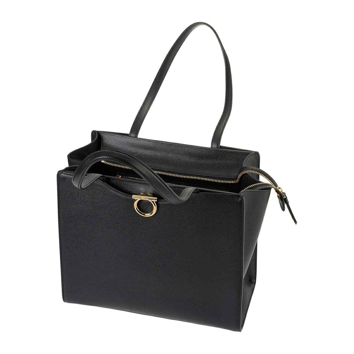 新品 フェラガモ FERRAGAMO トートバッグ GEMINI LEATHER SHOULDER BAG 