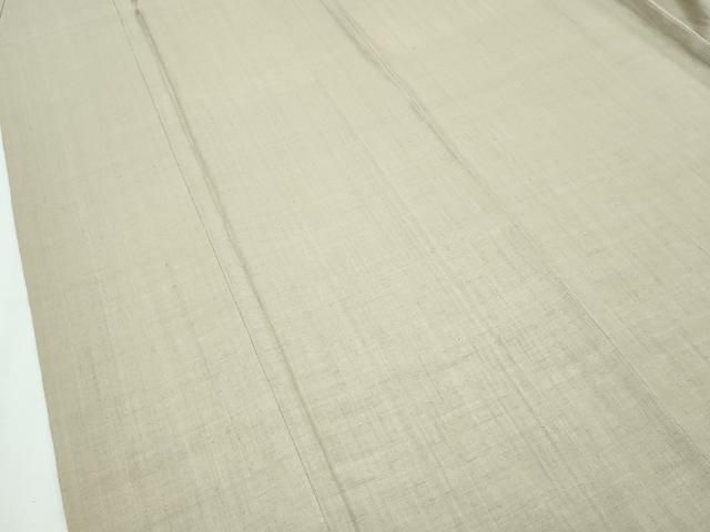 平和屋着物□極上 本場結城紬 重要無形文化財 色無地 砥粉色 さが美