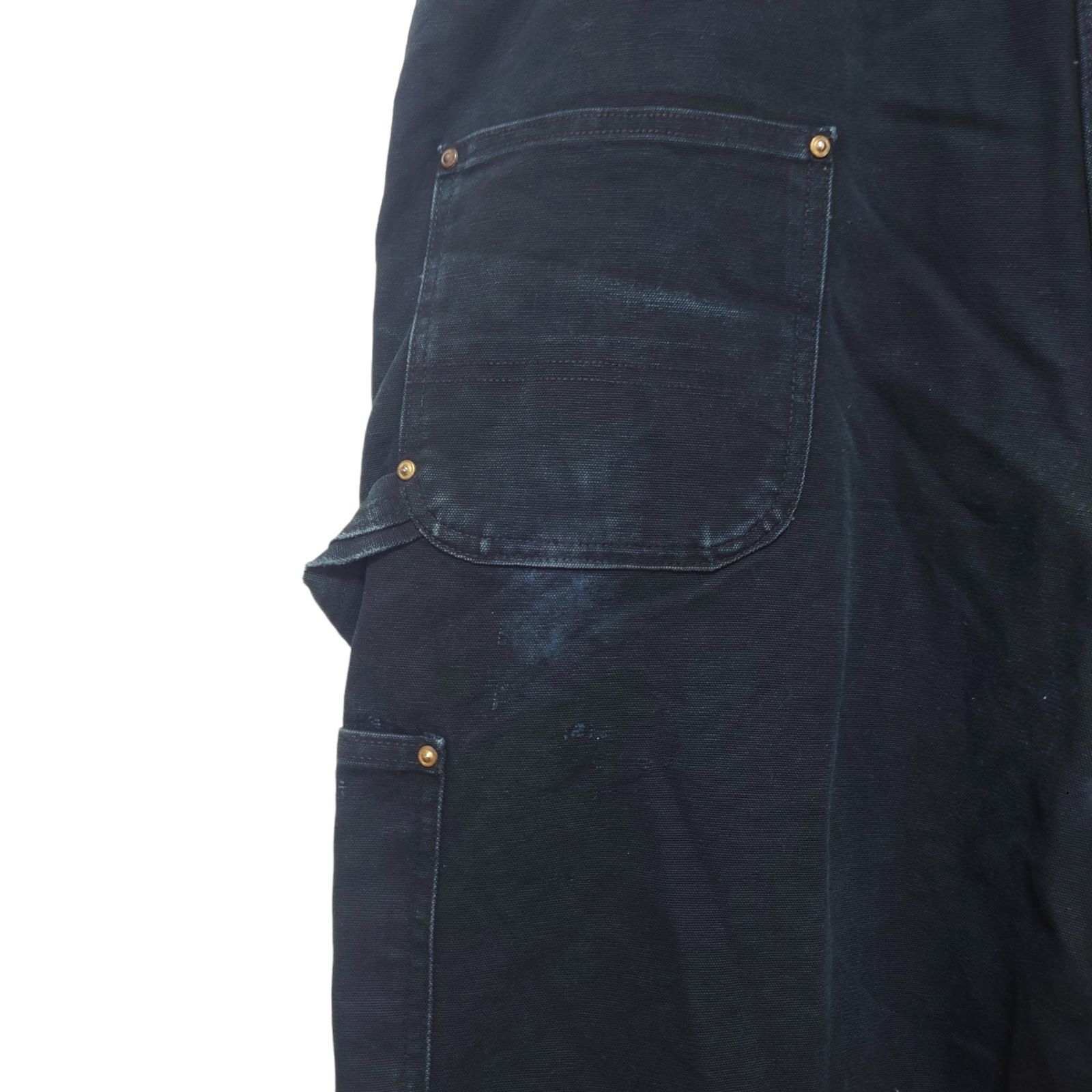 Carhartt】USA製 ダブルニーダック オーバーオール ブラック S