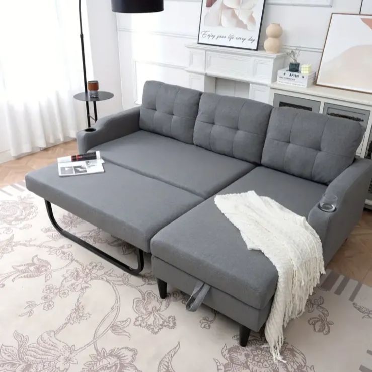 Francfranc カウチソファ メーネ ファブリック グレー 家具 Z067 Francfranc カウチソファ メーネ ファブリック グレー 家具 Z067