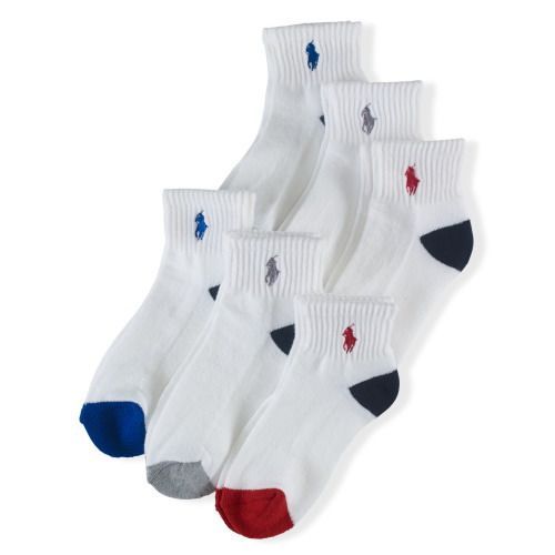【新品】ラルフローレン アスレチック・ショートソックス６足組