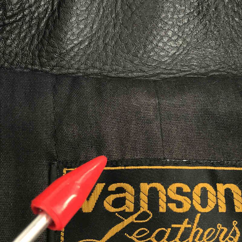 VANSON / バンソン | × CALEE / キャリー shingle leather jacket