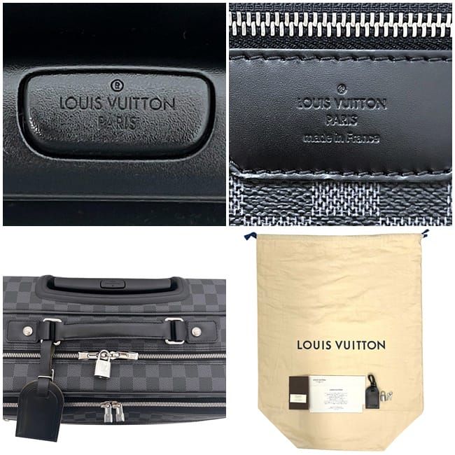 ルイ ヴィトン スーツケース パイロットケース ブラック グレー ダミエ