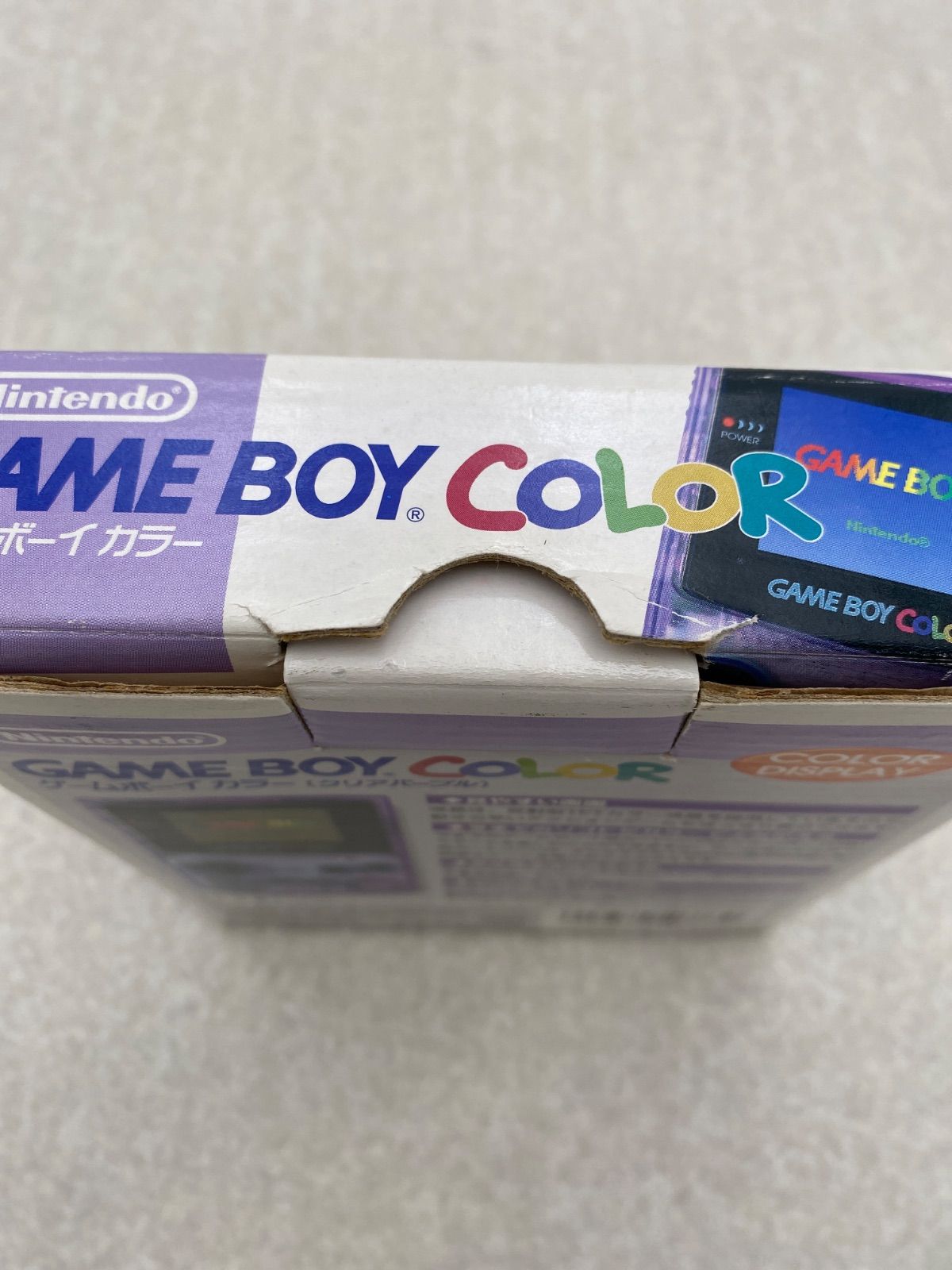 Nintendo ゲームボーイカラー本体 (クリアパープル) ジャンク GAME BOY