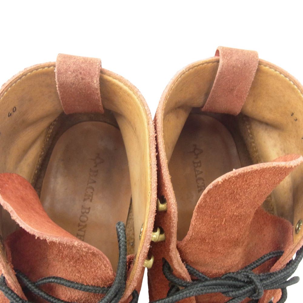 BACKBONE バックボーン SUEDE PLAIN TOE スエード プレーントゥ ブーツ
