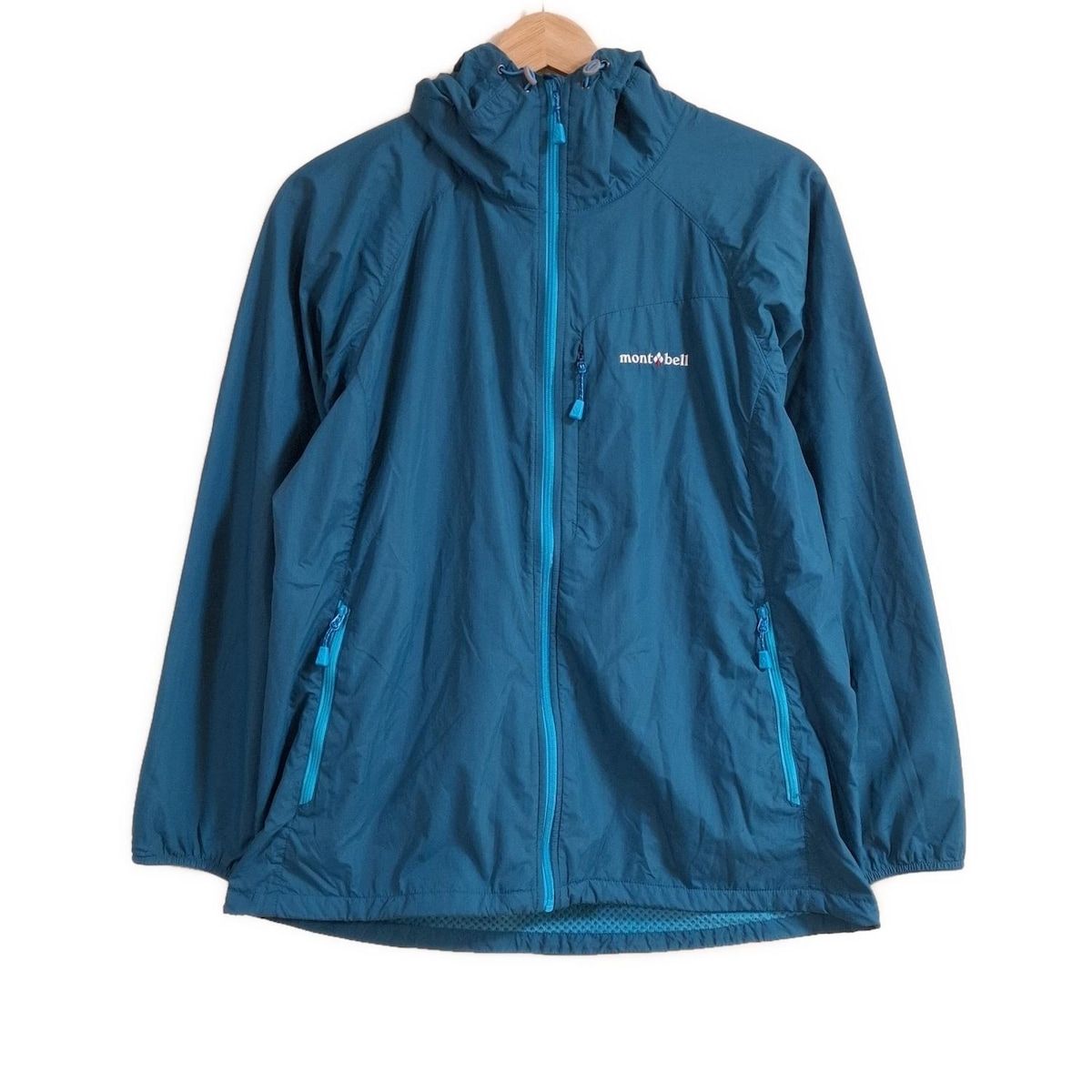 mont-bell モンベル ブルゾン サイズL-R レディース グリーン×ブルー ジップアップ|秋
