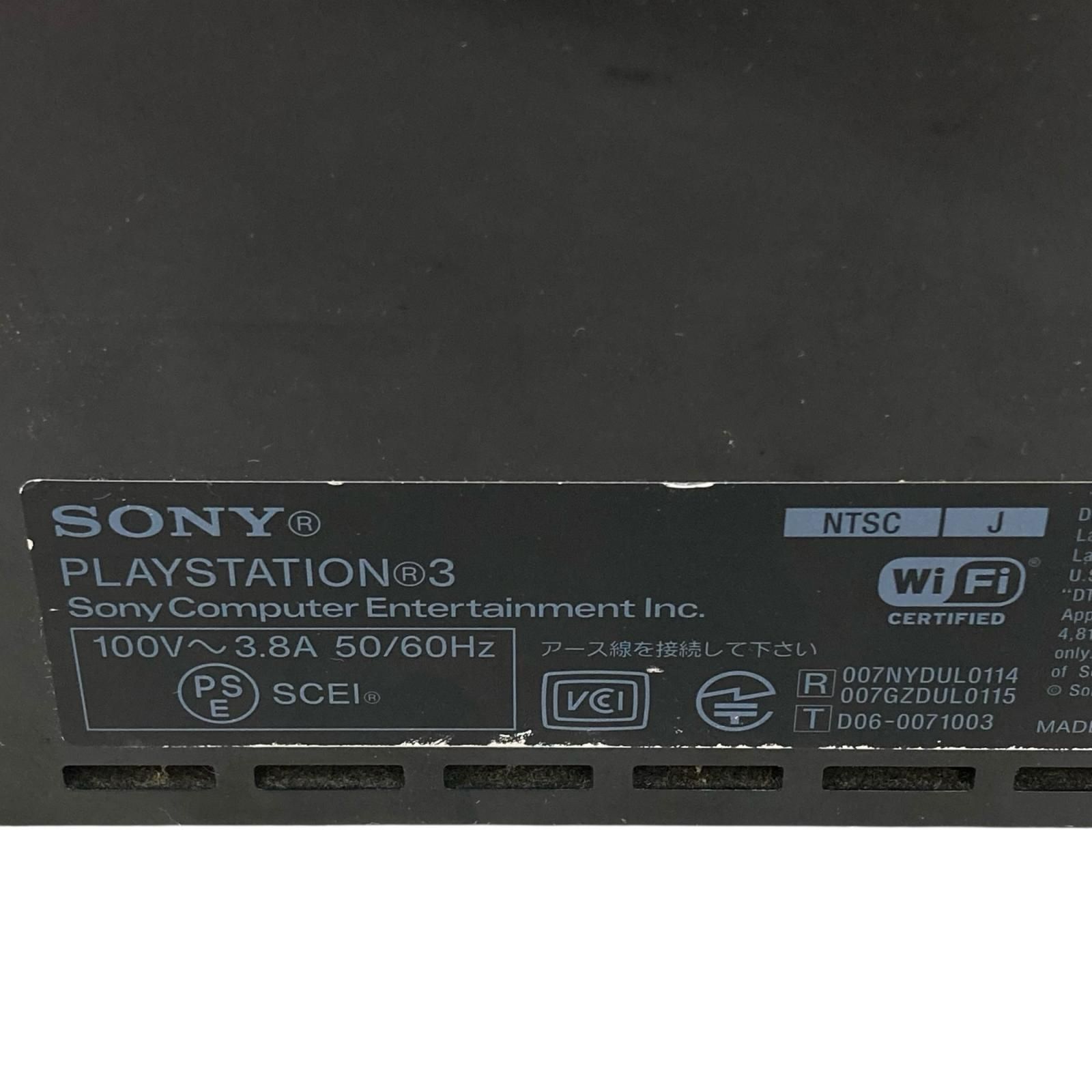 186000 現状品 PlayStation 3 本体 CECHA00 初期型 黒 [0000000002042]