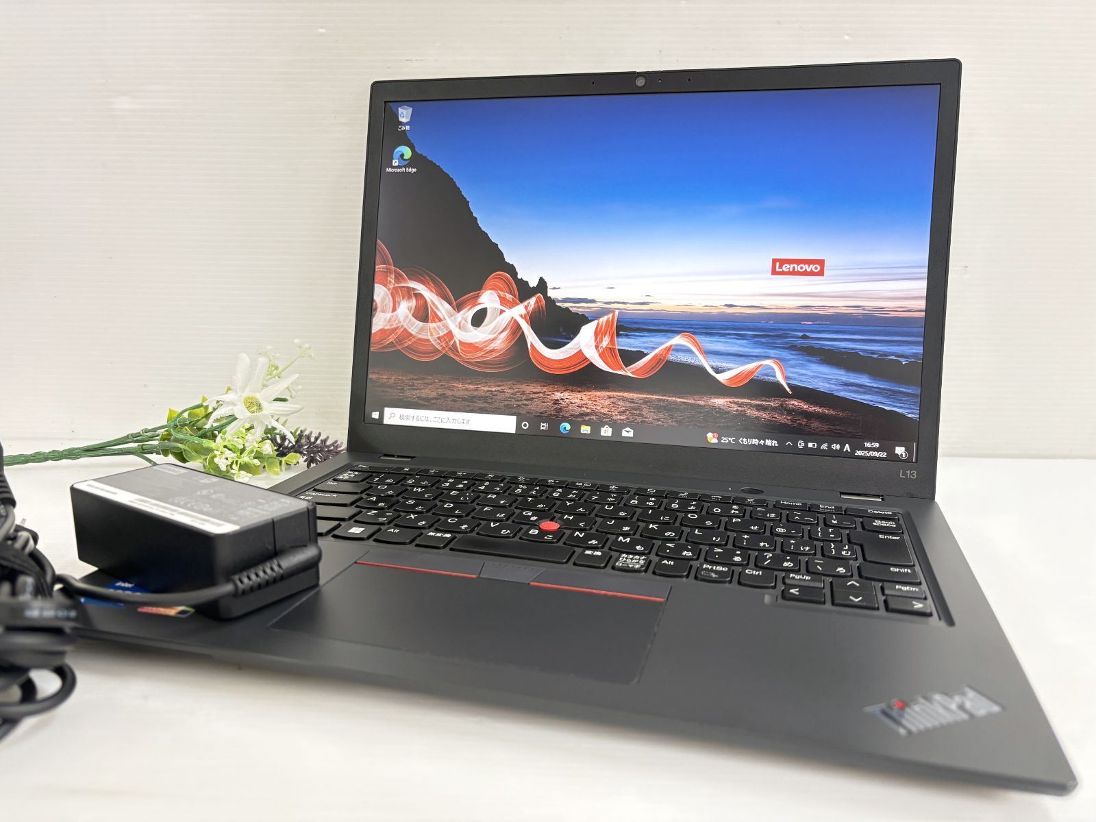バッテリー良好 Lenovo ThinkPad L13 Gen3 21B4S08V00 Core i5 1235U 1.3GHz|RAM 16GB|SSD 256GB 13.3インチ WUXGA Win10 動作品
