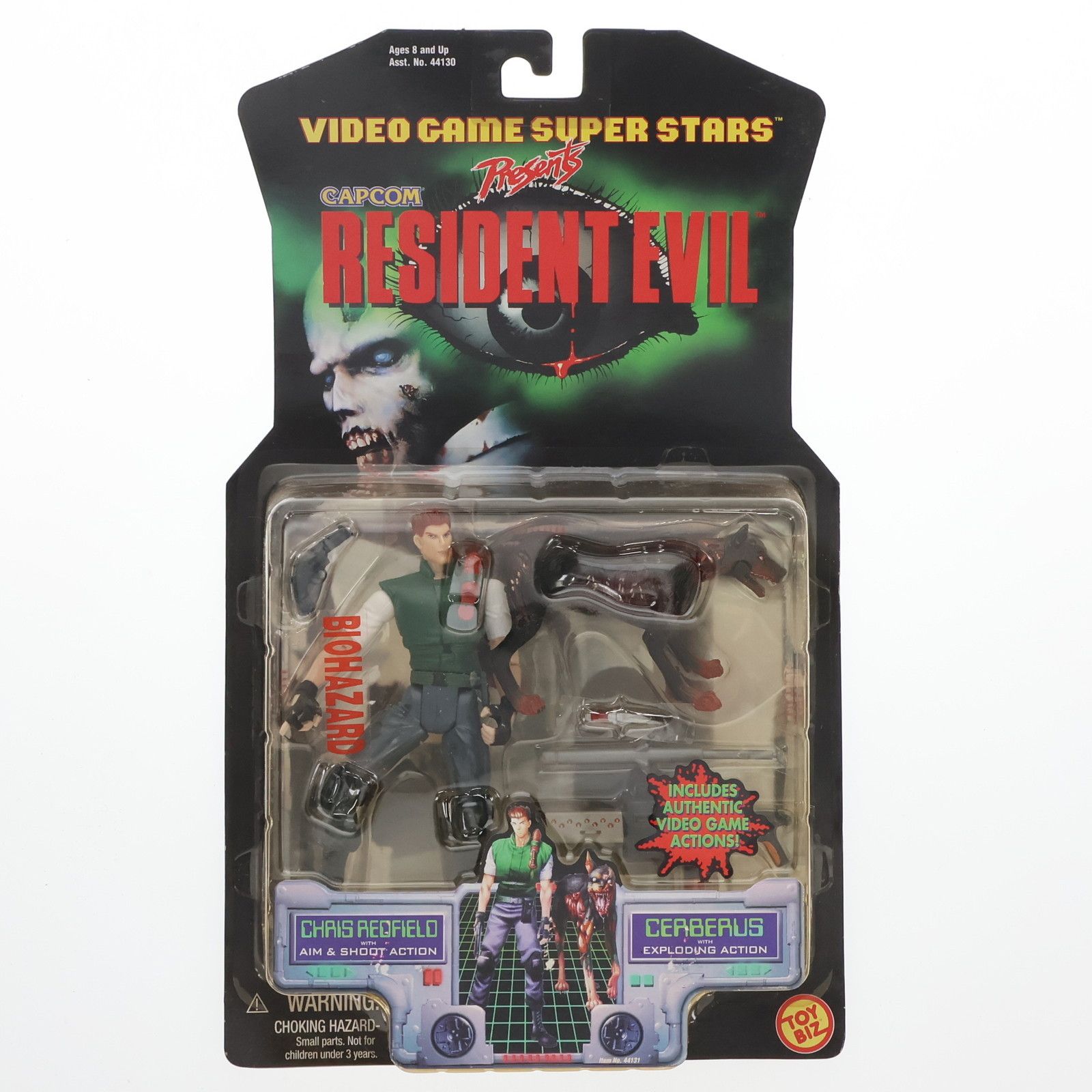 VIDEO GAME SUPER STARS CERBERUS u0026 CHRIS REDFIELD -ケルベロスu0026クリス・レッドフィールド- Resident Evil -バイオハザード- BIOHAZARD 完成品 アクションフィギュア(44130) TOY
