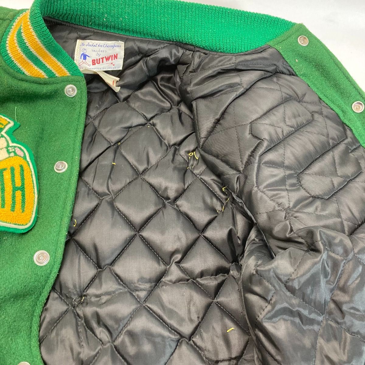 BUTWIN バトウィン スタジャン ジャケット SOUTH 74 BRONX グリーン  