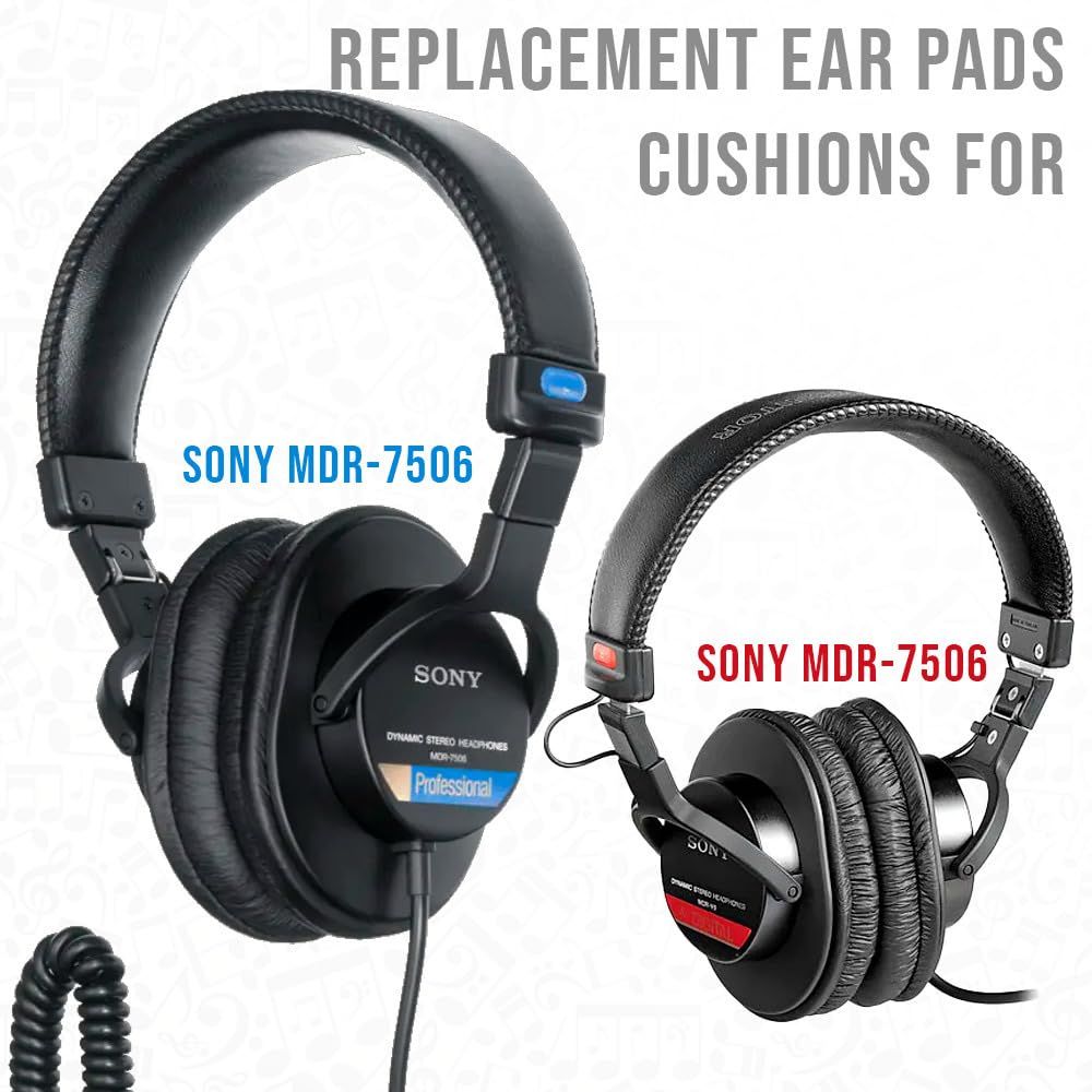 SONY (ソニー) ステレオヘッドホンMDR-7506 ※イヤーパッド破れあり イヤーパッド イヤークッション SONY MDR-CD900ST / MDR-7506