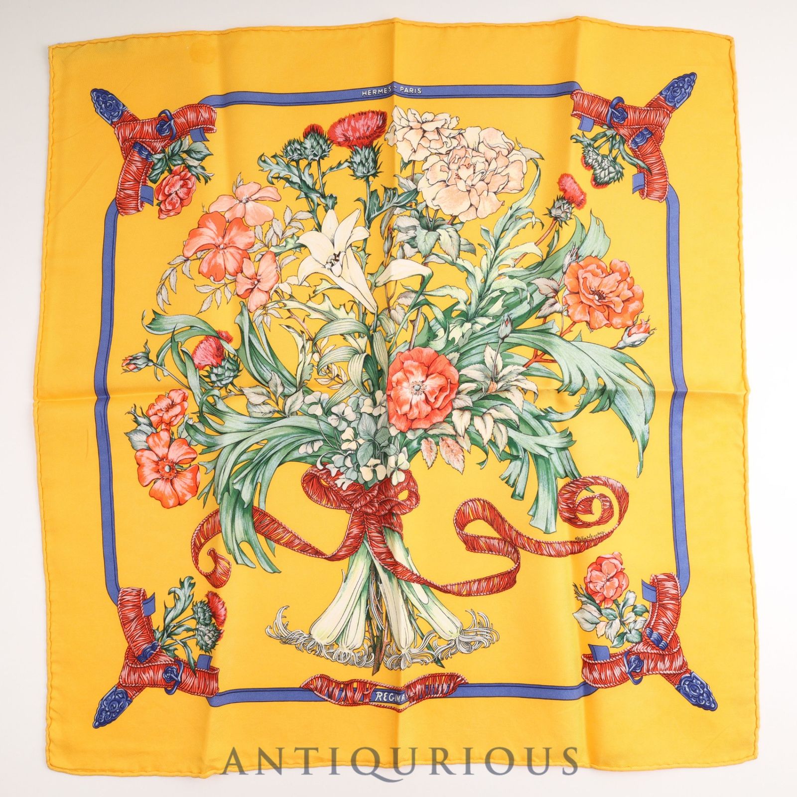 エルメス スカーフ カレ45 REGINA SILK100% - メルカリ