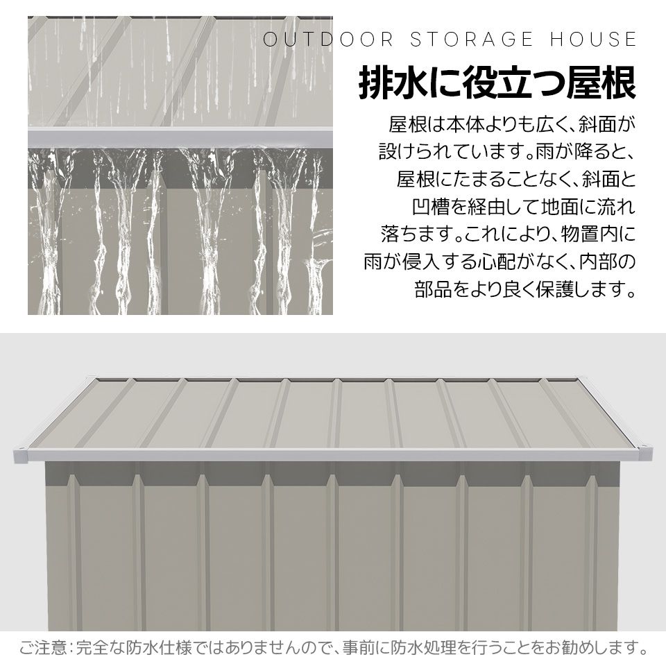 屋外物置 防さび