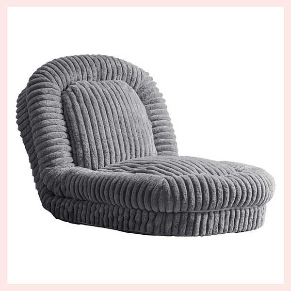 短毛 ストライプ柄 ふわとろソファベッド W90×D115～165×H27～82cm グレー 3way 高密度 マイクロファイバー リーズナブル 感 高品質 フロア カバー洗濯 座椅子 リクライニング ローソファ ポケットコイル オールシーズン