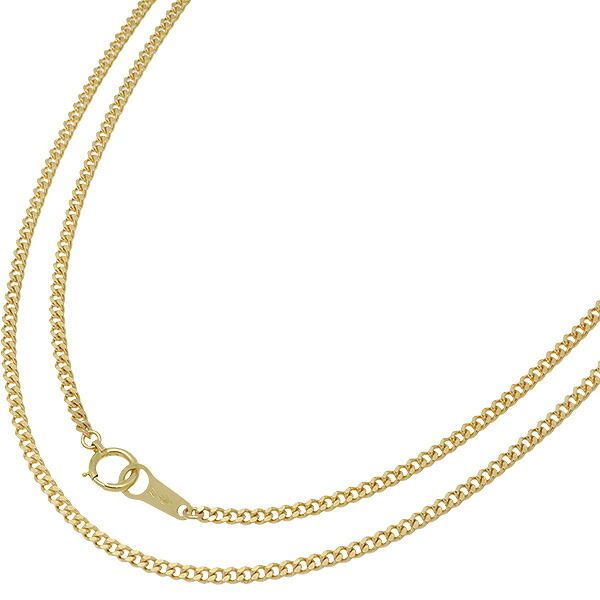 K18YG 2面シングル 喜平ネックレス 45cm 10.0g A 