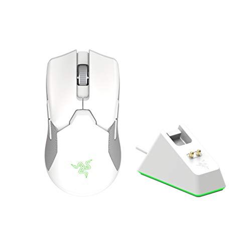 Razer ゲーミングマウス Viper Ultimate Mercury White 高速無線 軽量 74g Focu
