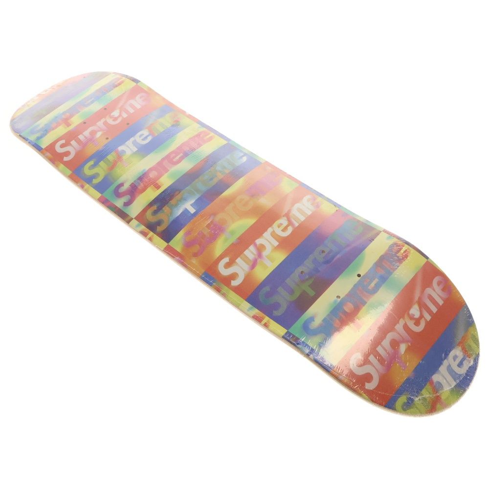 スケートボード Supreme Distorted Logo Skateboard 20SS Supreme Distorted Logo Skateboard Deck Black - SS20 - US