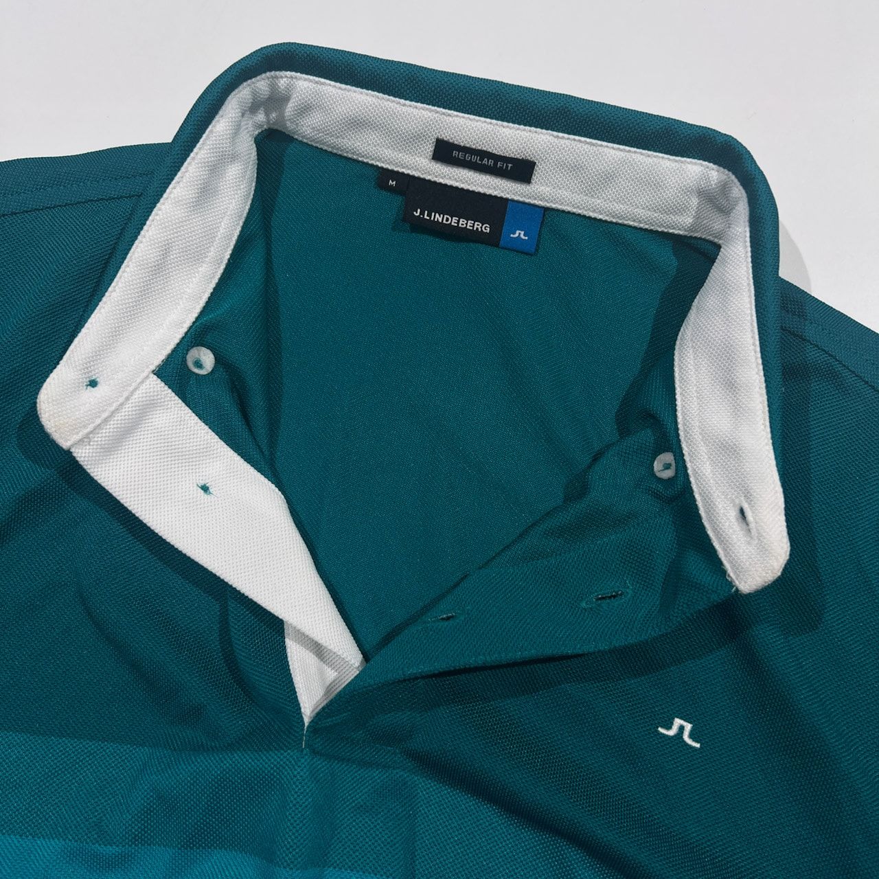 J.LINDEBERG ジェイリンドバーグ REGULAR FIT BD 半袖ポロシャツ M