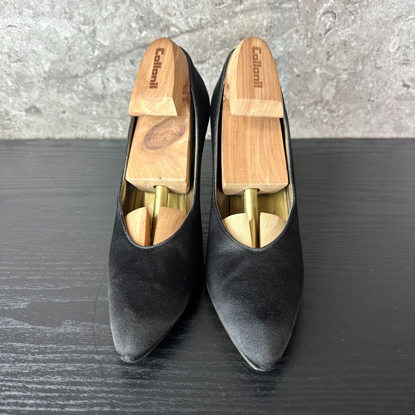 S167 美品 Yves Saint Laurent イブサンローラン サテン ハイヒール