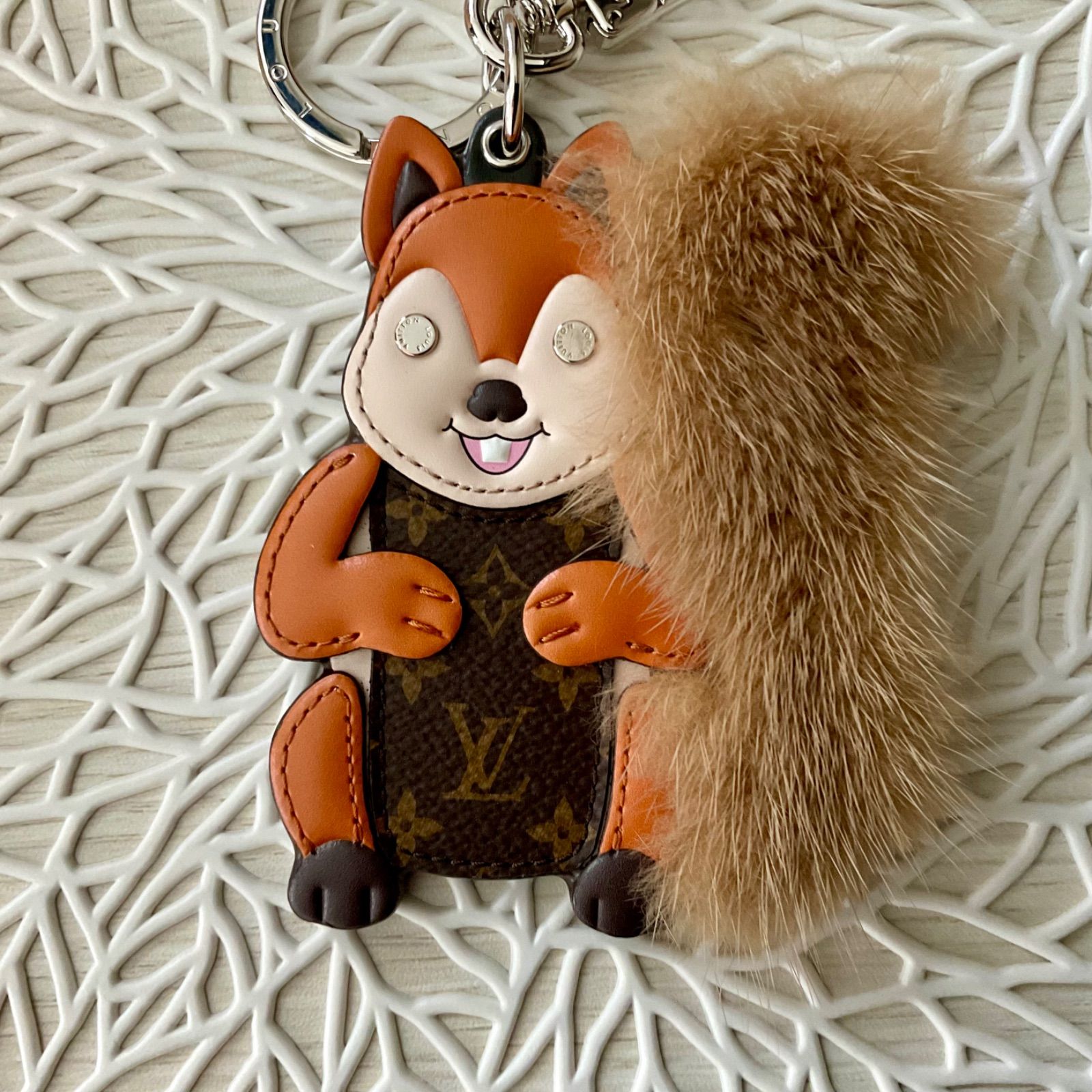 【美品】LOUIS VUITTON ポルトクレ カラーライン キーホルダー Louis Vuitton キーホルダー ポルトクレ カラーライン チャーム