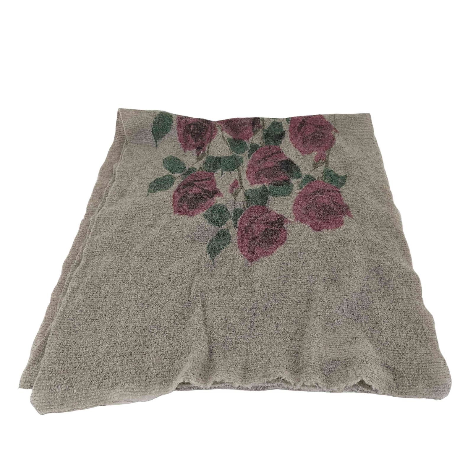 UNDERCOVER(アンダーカバー) 薔薇プリント ウール カシミヤ ストール メンズ 表記無 【中古】【ブランド古着バズストア】 アンダーカバー UNDERCOVER 薔薇プリント ウール カシミヤ ストール