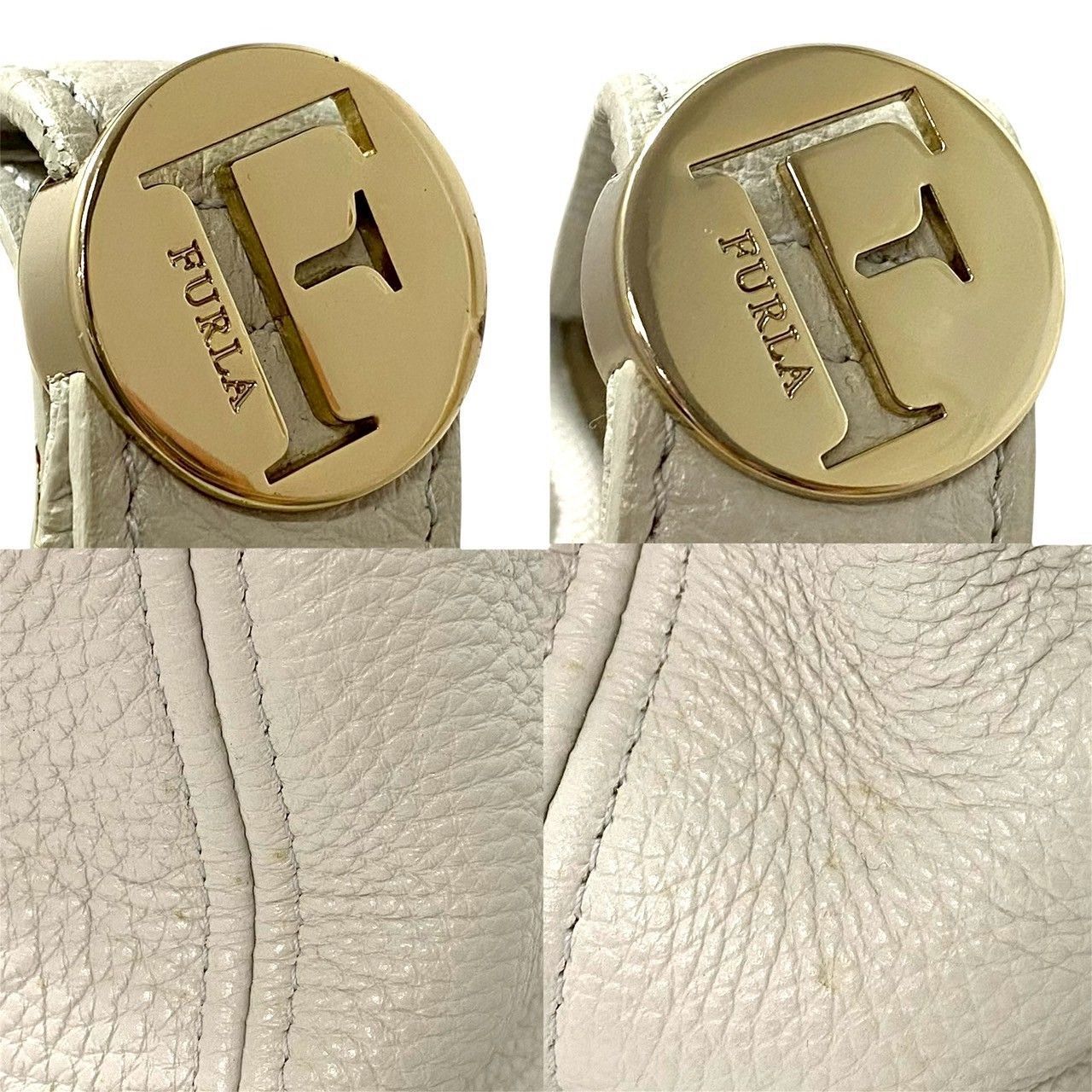FURLA】2Way バッグ レザー ホワイト/白 ショルダーバッグ