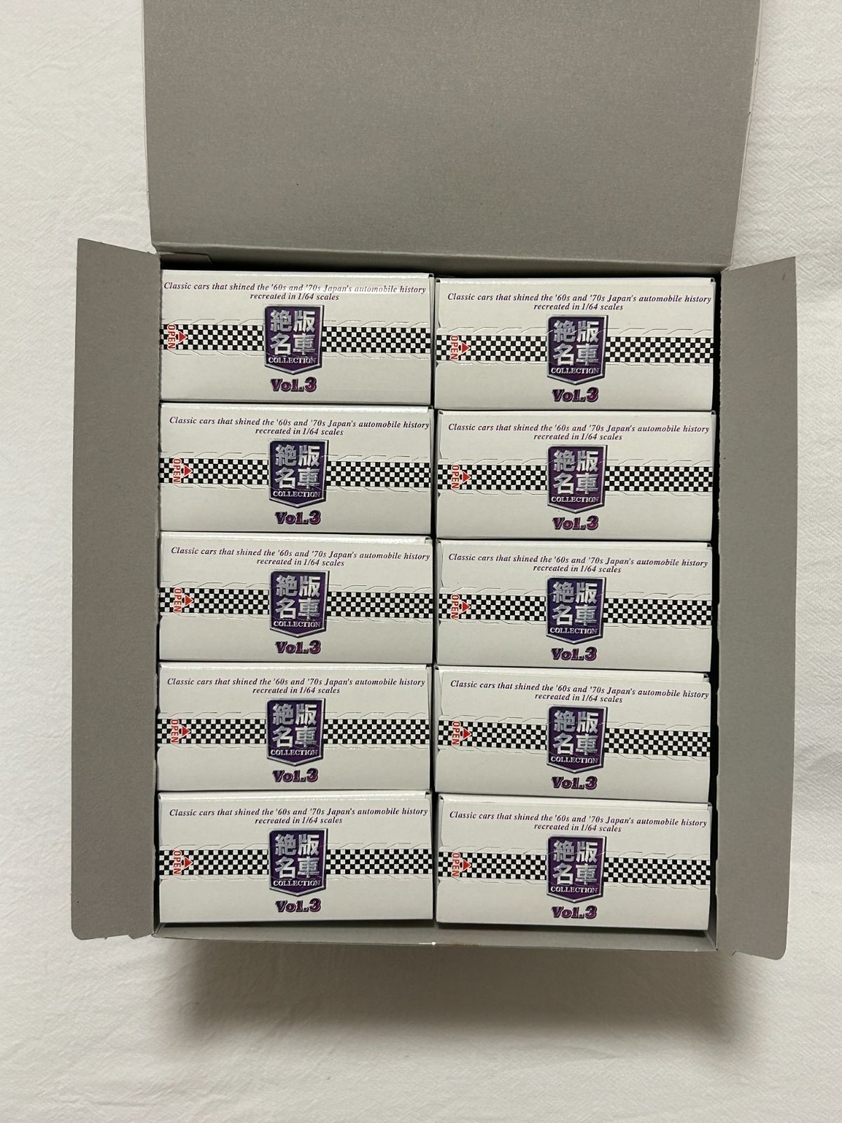 入り数 10個 絶版名車コレクションVol.3 コナミ KONAMI 1960-1970年代の名車達を1|64スケールで完全再現 個包装未開封 WWW_OLIVIERBERNSTEIN_COM