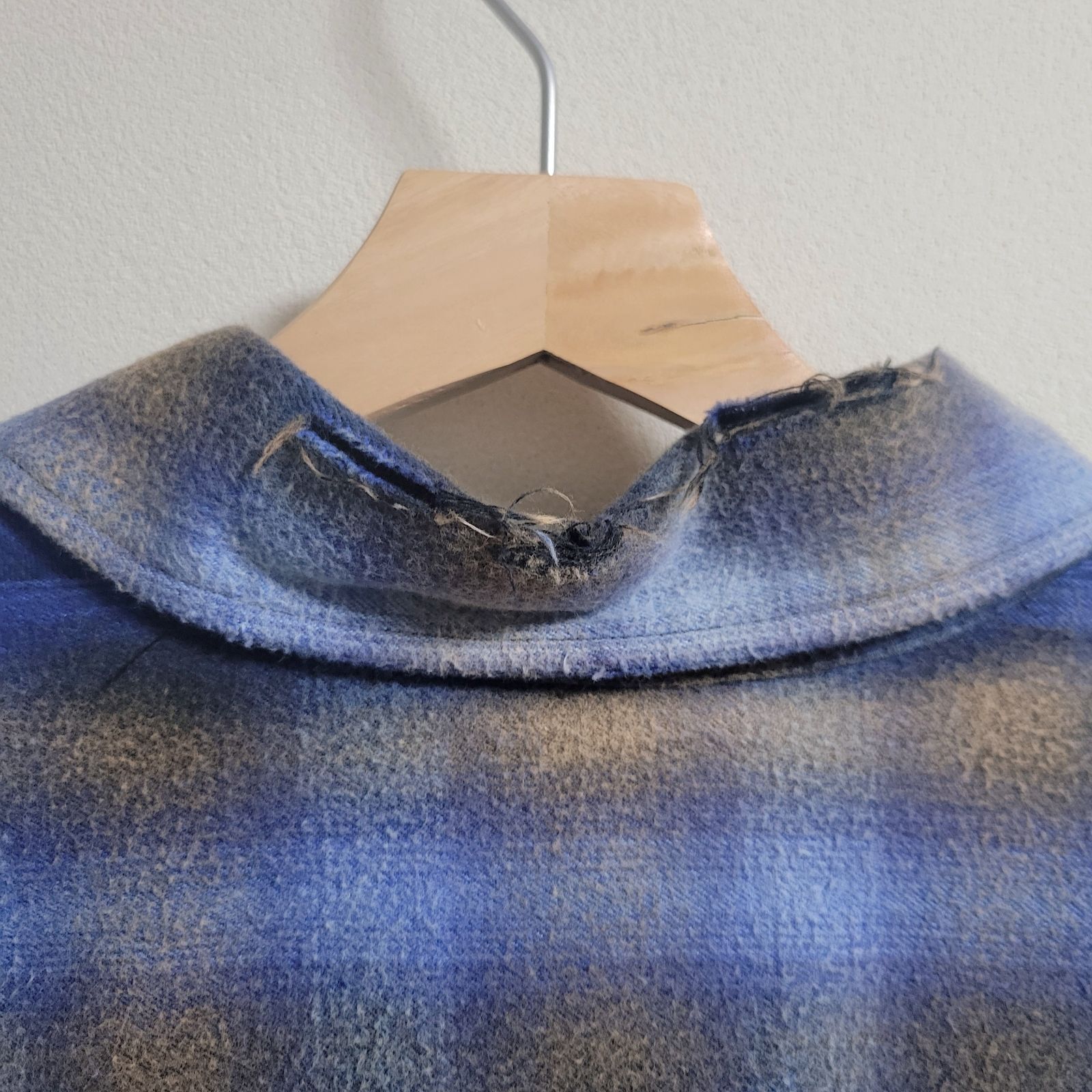 Maison MIHARA YASUHIRO ダメージ加工 チェックシャツ ロングスリーブ