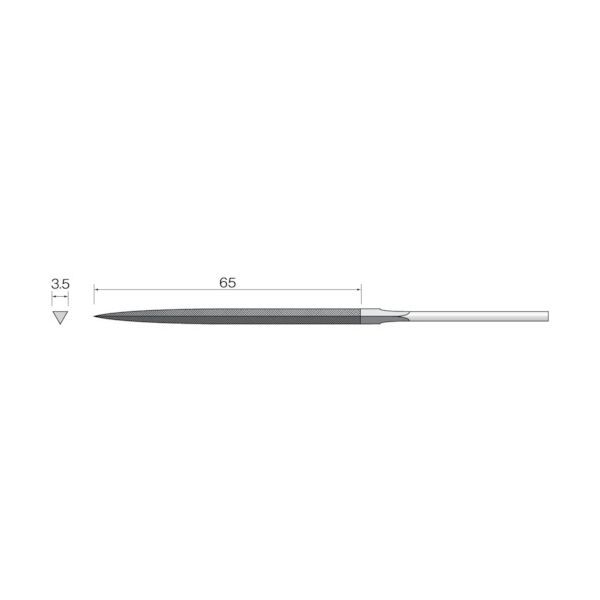 7営業日以内発送 ミニモ SA4003 ミニモ 精密ヤスリ 細目 三角 5本入 沖縄離島販売不可