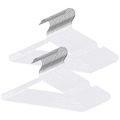 ホワイト(30pack)_30pack 【10色から選べる】tkone ハンガー すべらない PVC特殊ラバー加工 30本組 かたくずれ防止 おしゃれ PVCコーティングハンガー 洗濯ハンガー 衣類ハンガー 多機能ハンガー 滑り止め 変形しにくい 物干しハンガ