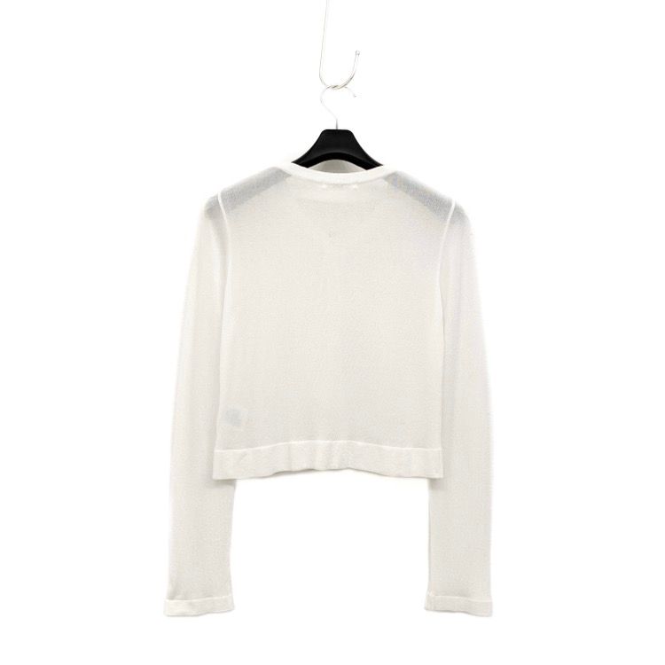 ルネ♡パールボタン　カーディガン Rene ルネ パールボタン カーディガン ホワイト 34 6932740 - メルカリ