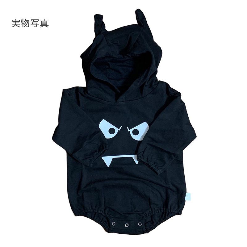新品?大人気❣️ベビー キッズ 子供服 73cm デビルパーカーロンパース 