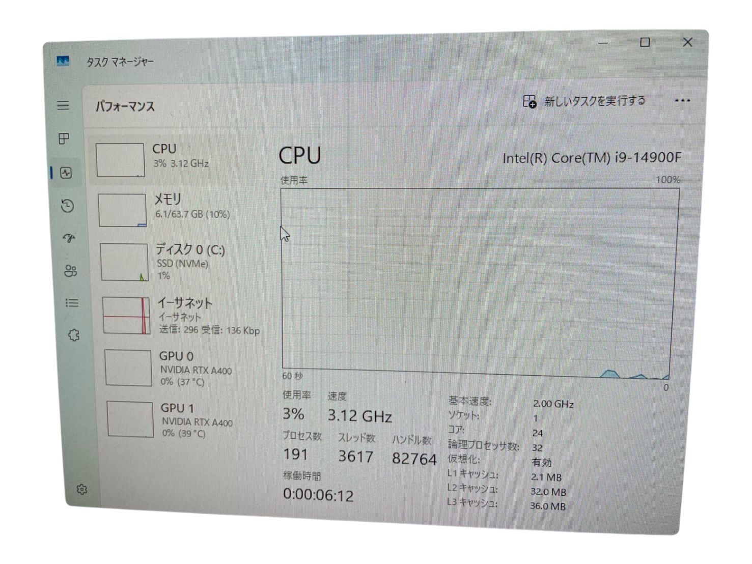 i9-14900F 64GB SSD1TB RTX A400 RTX A400 Win11Pro CHRISTIANNAURATH_COM_BR