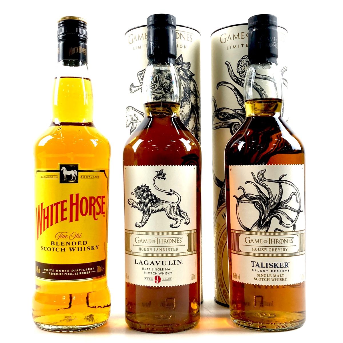 3本 ホワイトホース ラガヴーリン タリスカー スコッチ 700ml 最も安い