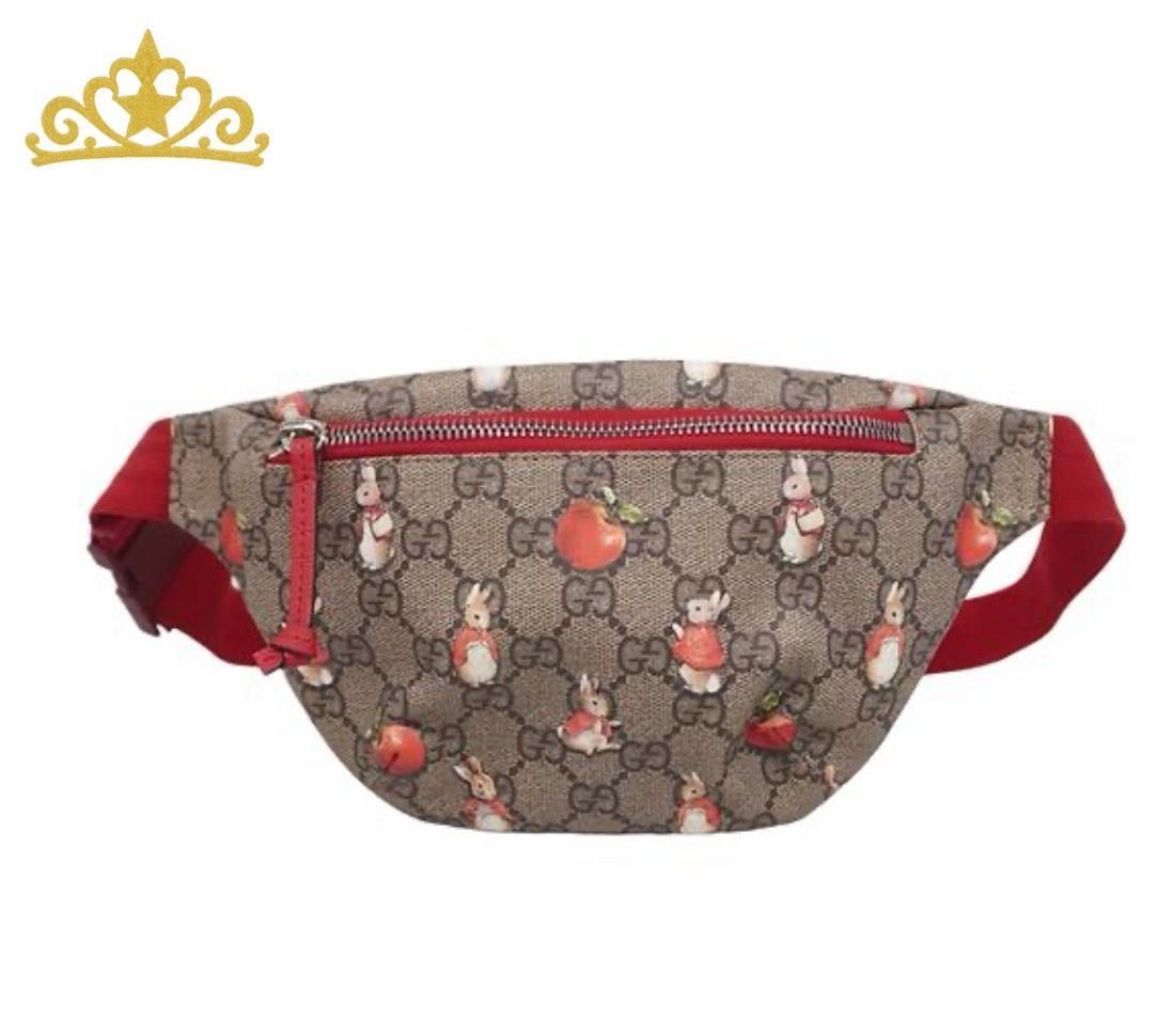 ほぼ未使用 GUCCI ディズニー ウエストポーチ GGスプリーム GUCCI × Peter Rabbit GGスプリーム ウエストバッグ ツ