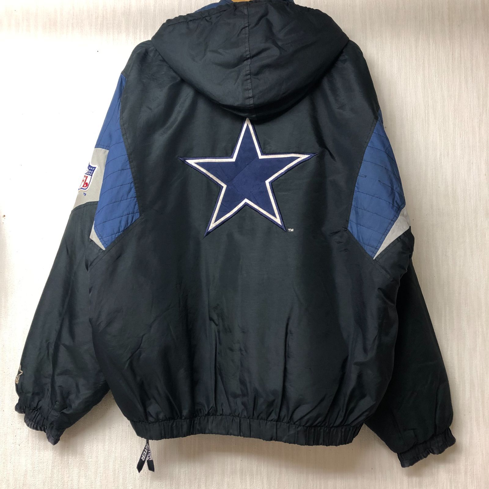 STARTER TEAM スターターダラスカウボーイズ ClassicCollection NFL COWBOYS アノラック プルオーバー ナイロン  パーカー 中綿 バッグ刺繍 スリランカ製 メンズL ネイビー - メルカリ