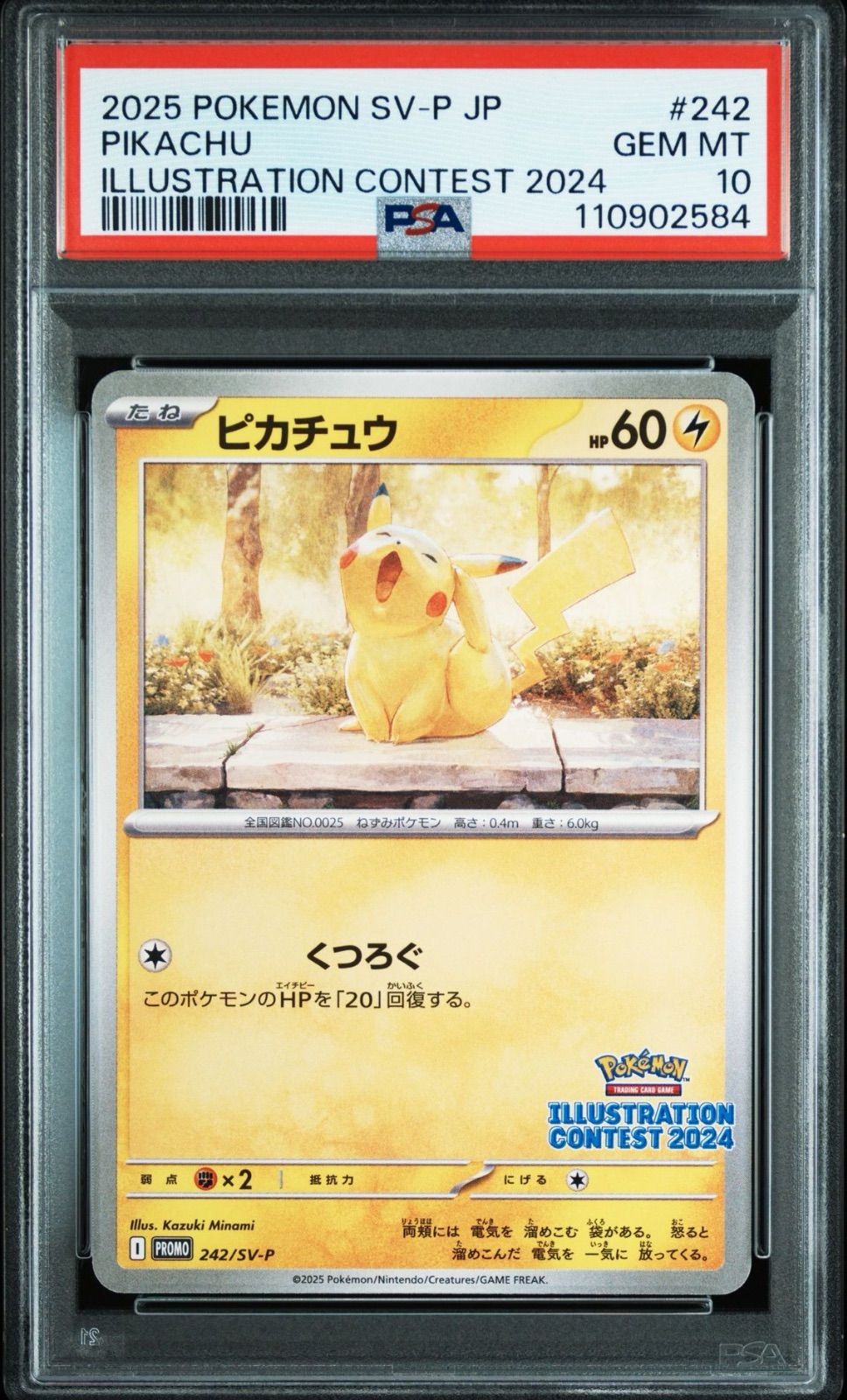 PSA10】 ピカチュウ プロモ イラストレーションコンテスト 2024