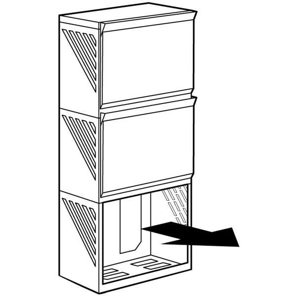 クレバン323隠せるランドリーラック3段