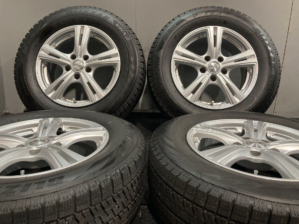 タイヤ走行短め BS BLIZZAK VRX2 215 65R16 スタッドレス REVERLINE 16インチ 6.5J5HPCD114.3 35 21年製 アルファード等 KTI489
